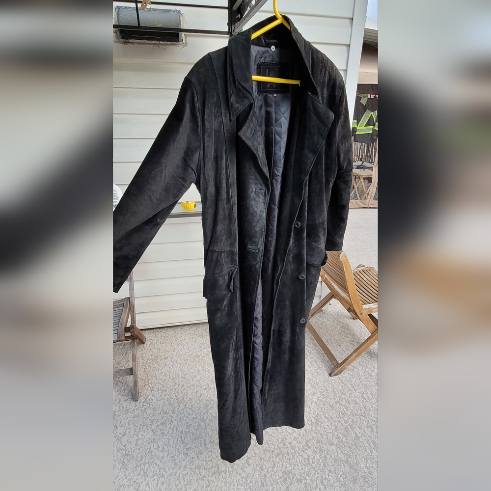 Men's Soft Leather Black Coat.